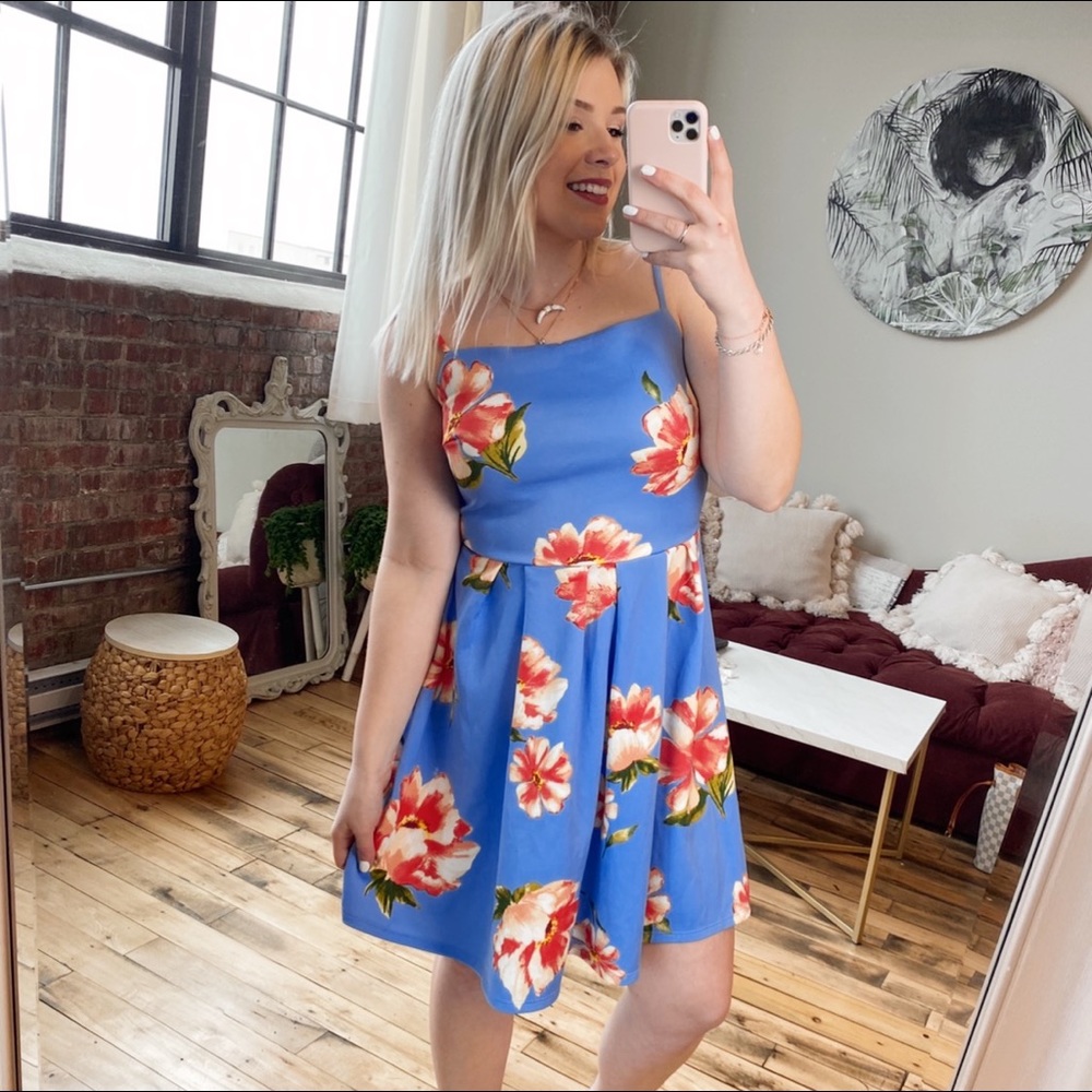 Soprano Floral Spring Summer Tank Dress Comfy